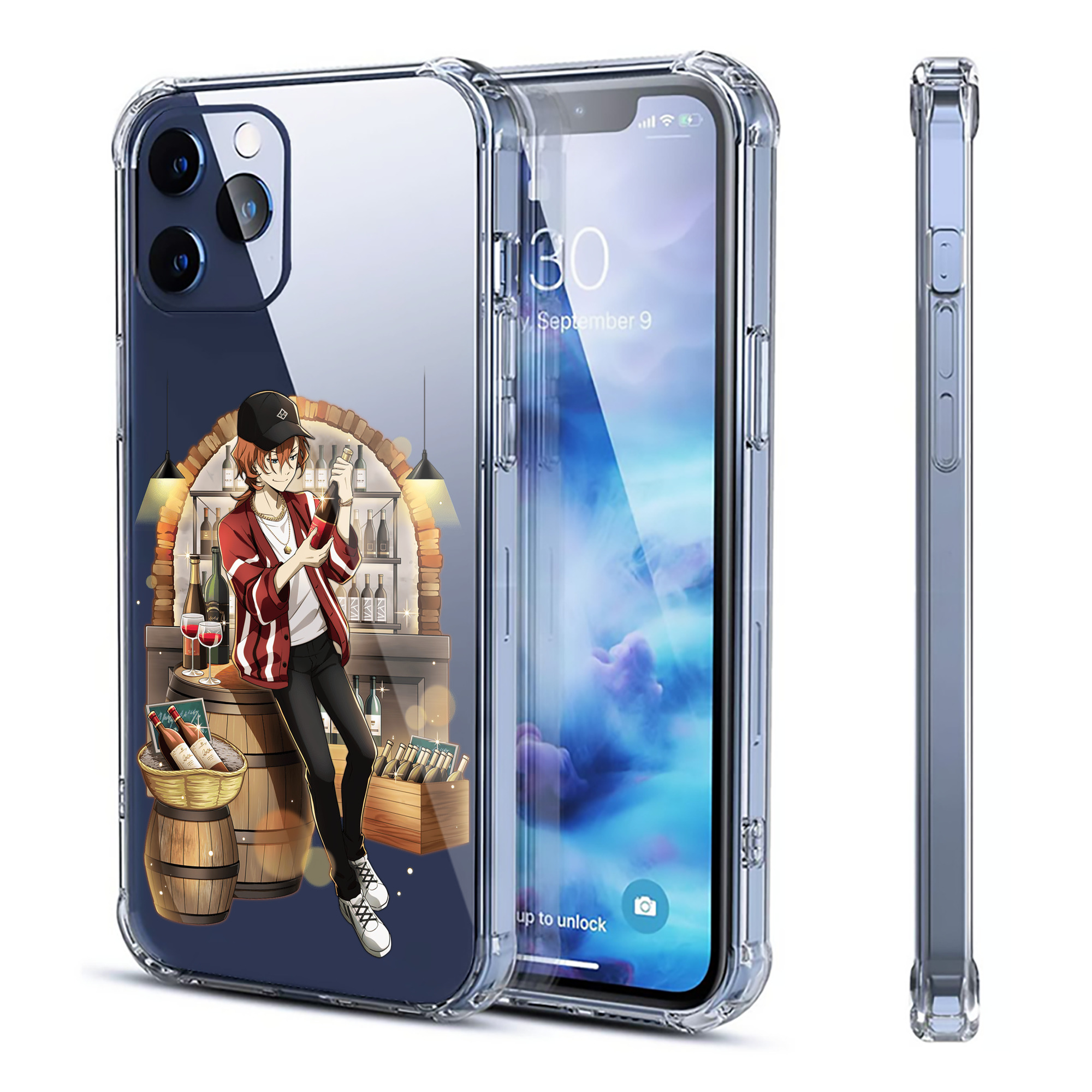 （画像用） 文豪ストレイドッグス Bungo Stray Dogs 【iPhone 12シリーズ対応】透明スマホケース（クリアソフトケース）